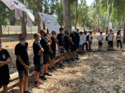 مخيم كشفي في أحراش اليركون لكشافة النادي الاسلامي بيافا